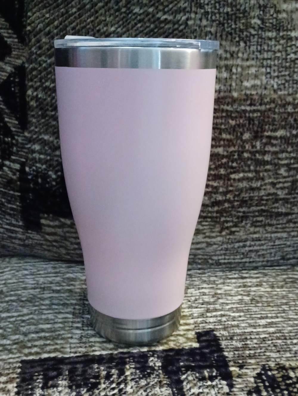 4/$40 Pink Insulated Tumbler With 2 Hole Options